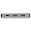 StarTech.com HB31C3A1CPD3 hub USB-C de 4 puertos, 10 Gbps, 3x USB-A y 1x USB-C, paso de carga Power Delivery de 100 W, cable de 25 cm, compatible con Thunderbolt 3