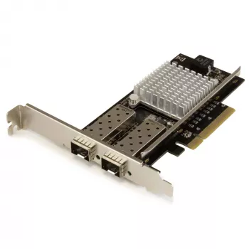 StarTech.com Tarjeta de red de fibra 10G de 2 puertos con SFP+ abierto - PCIe, chipset Intel