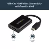 StarTech.com Adaptador USB C a HDMI 2.0 con Power Delivery - Convertidor de vídeo USB Type-C a HDMI 4K 60Hz - Puerto de carga pasante PD de 60W - Compatible con Thunderbolt 3 - Negro