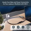 StarTech.com Adaptador USB C a HDMI 2.0 con Power Delivery - Convertidor de vídeo USB Type-C a HDMI 4K 60Hz - Puerto de carga pasante PD de 60W - Compatible con Thunderbolt 3 - Negro