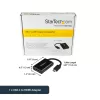 StarTech.com Adaptador USB C a HDMI 2.0 con Power Delivery - Convertidor de vídeo USB Type-C a HDMI 4K 60Hz - Puerto de carga pasante PD de 60W - Compatible con Thunderbolt 3 - Negro