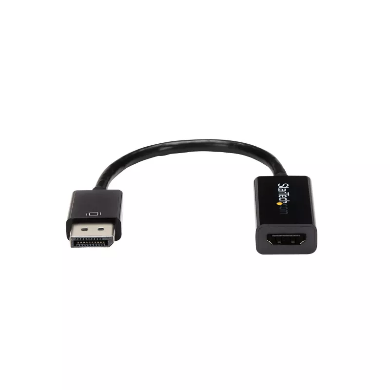 StarTech.com DP2HD4KS adaptador activo de DisplayPort 1.2 a HDMI, 4K 30 Hz, vídeo y audio, 0,15 m