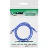 InLine Cable de parcheo S/FTP PiMF Cat.6A libre de halógenos 500 MHz azul 1 m
