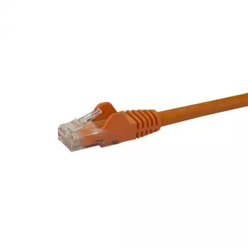 StarTech.com Cable Ethernet CAT6 de 2 m – Naranja Cable Ethernet Gigabit CAT 6 – 250 MHz 100 W PoE RJ45 UTP Cable de red/parcheo, protección de lengüeta con alivio de tensión, probado individualmente