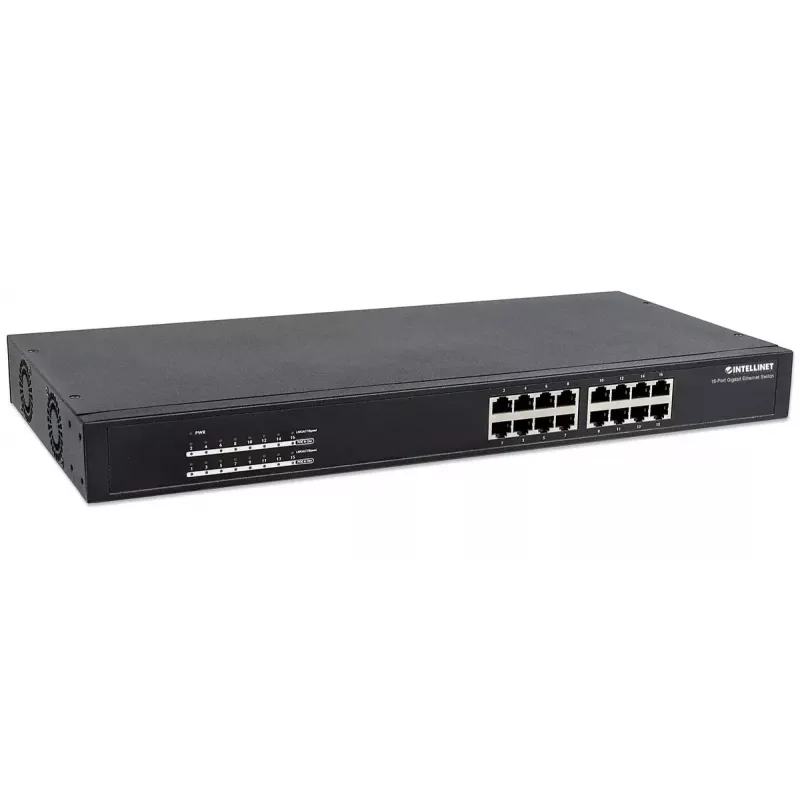 Switch no gestionado Intellinet 16 puertos Gigabit Ethernet PoE+