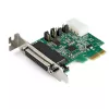 StarTech.com Tarjeta adaptadora serie RS232 PCI Express de 4 puertos – Tarjeta controladora host serie RS232 PCIe – PCIe a serie DB9 – UART 16950 – Tarjeta de expansión de perfil bajo – Windows/Linux – TAA