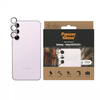 Protector de objetivo de cámara PanzerGlass Samsung Galaxy S23 S23 Plus resistente a arañazos y golpes