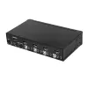 StarTech.com Conmutador KVM DisplayPort de 4 puertos – 4K 60 Hz – pantalla única – conmutador KVM USB DP 1.2 UHD de doble puerto con hub USB 2.0 y audio integrados – Dell, HP, Apple, Lenovo – conforme a TAA