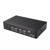 StarTech.com Conmutador KVM DisplayPort de 4 puertos – 4K 60 Hz – pantalla única – conmutador KVM USB DP 1.2 UHD de doble puerto con hub USB 2.0 y audio integrados – Dell, HP, Apple, Lenovo – conforme a TAA