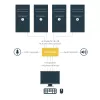 StarTech.com Conmutador KVM DisplayPort de 4 puertos – 4K 60 Hz – pantalla única – conmutador KVM USB DP 1.2 UHD de doble puerto con hub USB 2.0 y audio integrados – Dell, HP, Apple, Lenovo – conforme a TAA