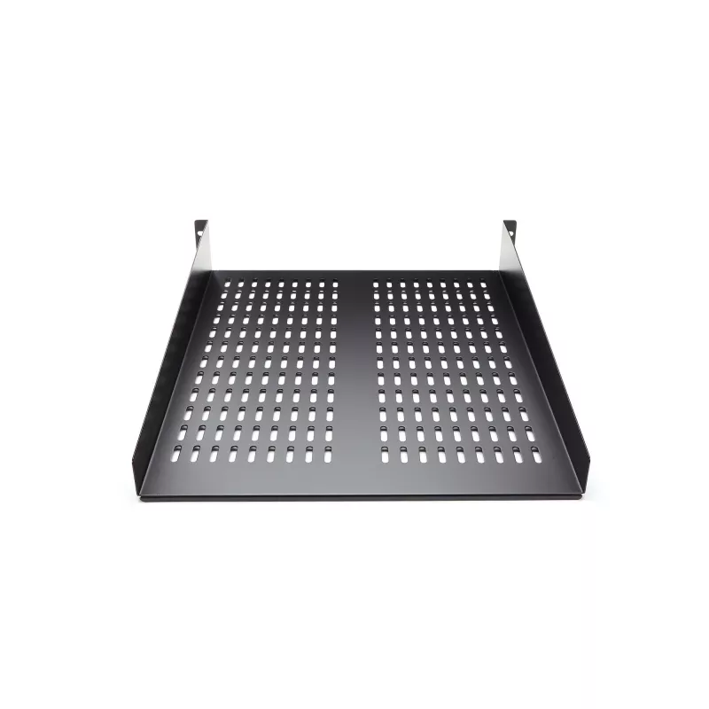 StarTech.com CABSHELF22V bandeja fija ventilada 2U para rack de servidor, 19″, 22″ (55,9 cm) de profundidad, hasta 22 kg, acero, negra