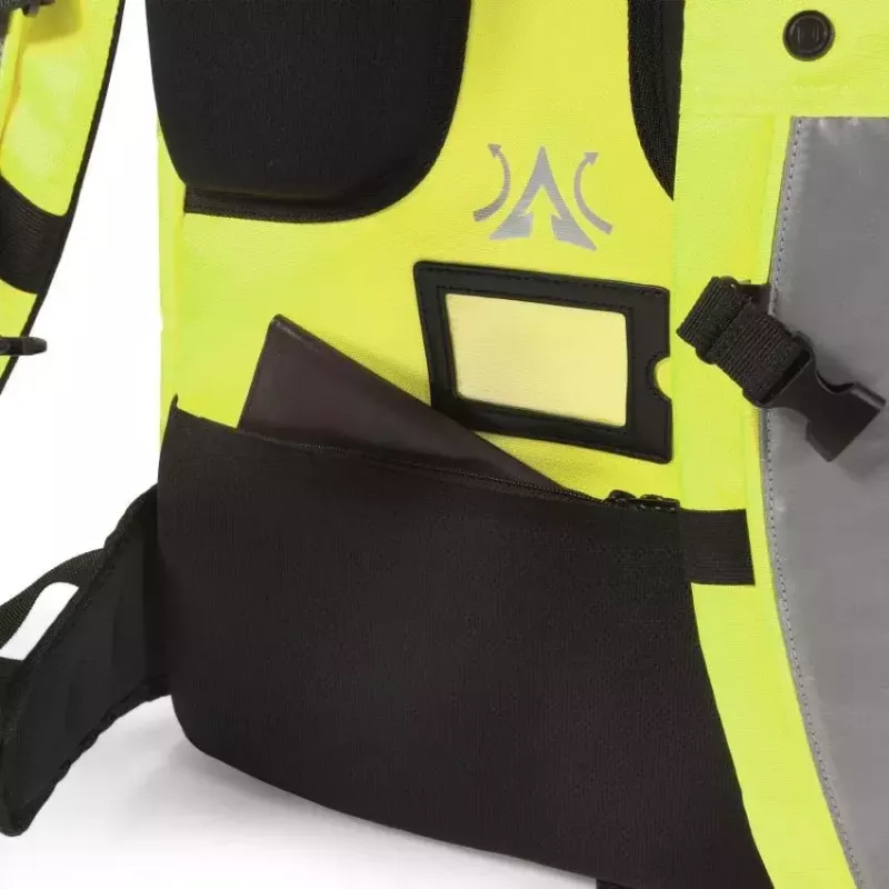 Mochila DICOTA Hi-Vis amarilla certificación EN ISO 20471:2013