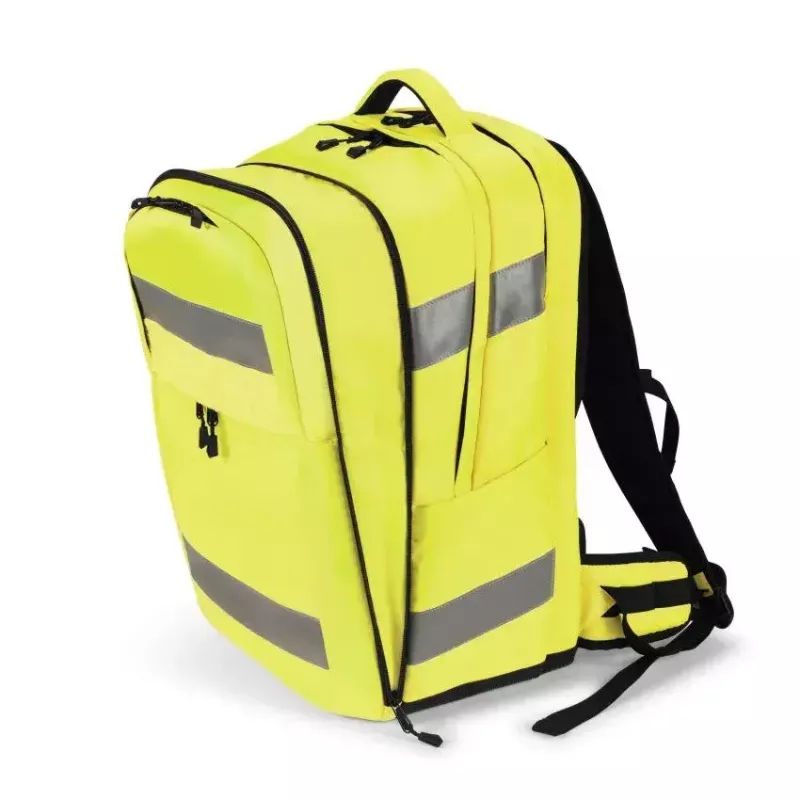 Mochila DICOTA Hi-Vis amarilla certificación EN ISO 20471:2013
