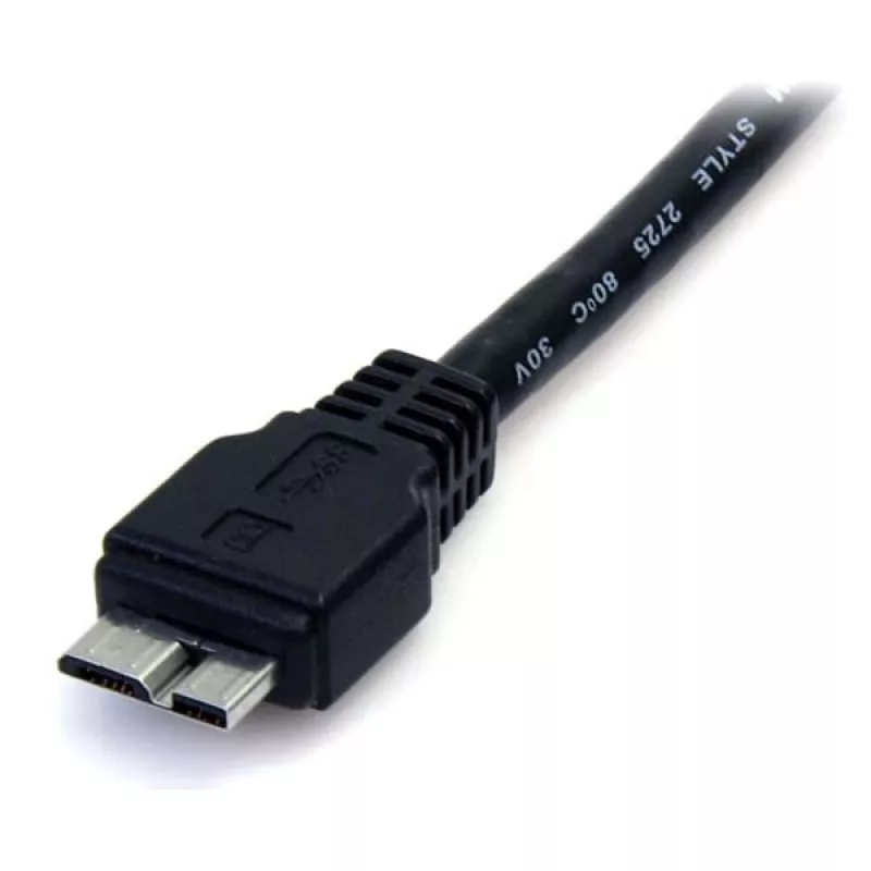 StarTech.com Cable SuperSpeed USB 3.0 de 0,5 m (1,5 pies) negro A a Micro B - M/M