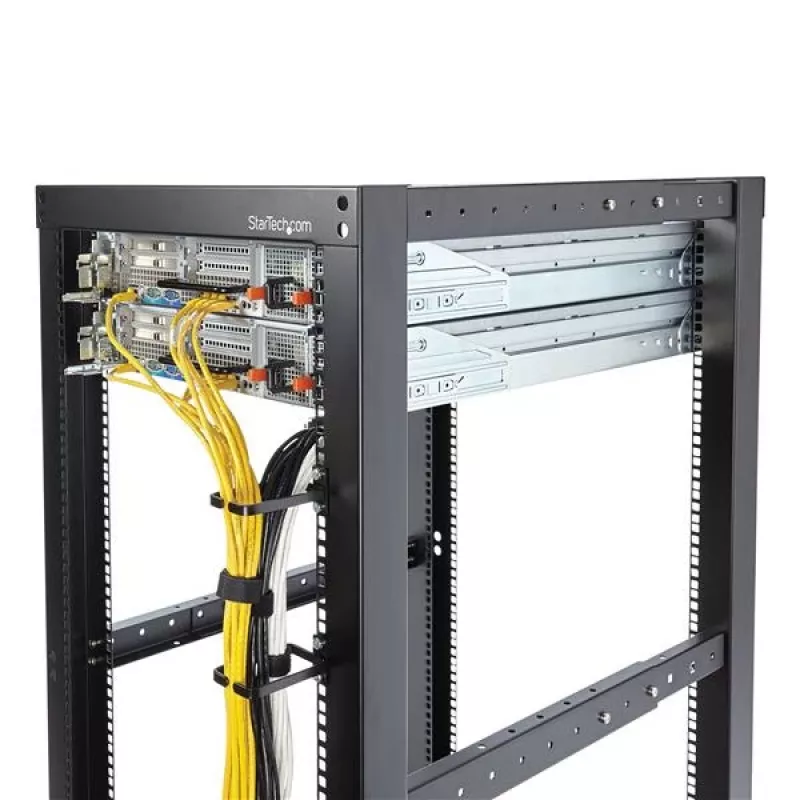 StarTech.com Gancho en D para gestión de cables de rack de servidor vertical de 1U - 5,7 x 10 cm (2,2 x 3,9