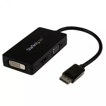 StarTech.com Adaptador A/V de viaje: convertidor 3 en 1 DisplayPort a VGA, DVI o HDMI