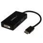StarTech.com Adaptador A/V de viaje: convertidor 3 en 1 DisplayPort a VGA, DVI o HDMI