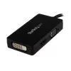 StarTech.com Adaptador A/V de viaje: convertidor 3 en 1 DisplayPort a VGA, DVI o HDMI
