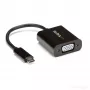 StarTech.com Adaptador USB-C a VGA - negro - 1080p - convertidor de vídeo para tu MacBook Pro - dongle de pantalla USB C a VGA - la versión actualizada es CDP2VGAEC