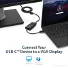 StarTech.com Adaptador USB-C a VGA - negro - 1080p - convertidor de vídeo para tu MacBook Pro - dongle de pantalla USB C a VGA - la versión actualizada es CDP2VGAEC