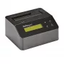 StarTech.com Borrador de discos de una bahía, desinfectador de HDD/SSD independiente, USB 3.0 a SATA II (3 Gbit/s), 9 modos de borrado, pantalla LCD, base desinfectadora de discos con borrado seguro, puerto de impresora DB-9, conforme a TAA