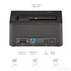 StarTech.com Borrador de discos de una bahía, desinfectador de HDD/SSD independiente, USB 3.0 a SATA II (3 Gbit/s), 9 modos de borrado, pantalla LCD, base desinfectadora de discos con borrado seguro, puerto de impresora DB-9, conforme a TAA