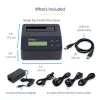 StarTech.com Borrador de discos de una bahía, desinfectador de HDD/SSD independiente, USB 3.0 a SATA II (3 Gbit/s), 9 modos de borrado, pantalla LCD, base desinfectadora de discos con borrado seguro, puerto de impresora DB-9, conforme a TAA