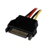 StarTech.com Adaptador de cable de alimentación SATA a LP4 de 30,5 cm - H/M, SATA de 15 pines, Molex (4 pines), 0,3048 m, conector macho, conector hembra, recto