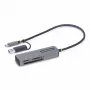 StarTech.com FCREADMICRO3V2 lector de tarjetas de memoria multimedia USB 3.0, SD/microSD/CompactFlash, USB-C con adaptador USB-A, 5 Gbps