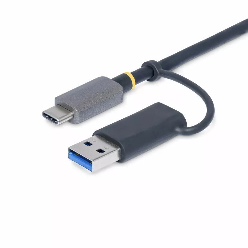 StarTech.com FCREADMICRO3V2 lector de tarjetas de memoria multimedia USB 3.0, SD/microSD/CompactFlash, USB-C con adaptador USB-A, 5 Gbps