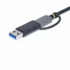 StarTech.com FCREADMICRO3V2 lector de tarjetas de memoria multimedia USB 3.0, SD/microSD/CompactFlash, USB-C con adaptador USB-A, 5 Gbps