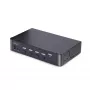 StarTech.com Switch KVM DisplayPort de 4 puertos, 8K 60Hz / 4K 144Hz, pantalla única, DP 1.4, 2 puertos USB 3.0, 4 puertos USB 2.0 HID, conmutación por botón y tecla de acceso rápido, conforme a TAA - independiente del sistema operativo, carcasa de metal