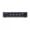 StarTech.com Switch KVM DisplayPort de 4 puertos, 8K 60Hz / 4K 144Hz, pantalla única, DP 1.4, 2 puertos USB 3.0, 4 puertos USB 2.0 HID, conmutación por botón y tecla de acceso rápido, conforme a TAA - independiente del sistema operativo, carcasa de metal