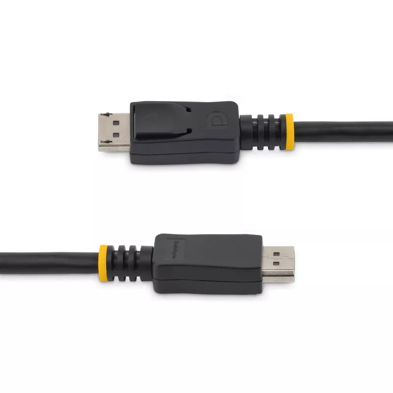 StarTech.com Cable DisplayPort 1.2 de 50cm – Cable DisplayPort 4K x 2K Ultra HD certificado por VESA – Cable DP a DP corto para monitor – Cable de vídeo/display DP delgado – Conectores DP con enclavamiento
