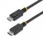 StarTech.com Cable DisplayPort 1.2 de 2m – Cable DisplayPort 4K x 2K Ultra HD certificado por VESA – Cable DP a DP para monitor – Cable de vídeo/display DP – Conectores DP con bloqueo