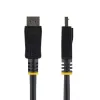 StarTech.com Cable DisplayPort 1.2 de 2m – Cable DisplayPort 4K x 2K Ultra HD certificado por VESA – Cable DP a DP para monitor – Cable de vídeo/display DP – Conectores DP con bloqueo