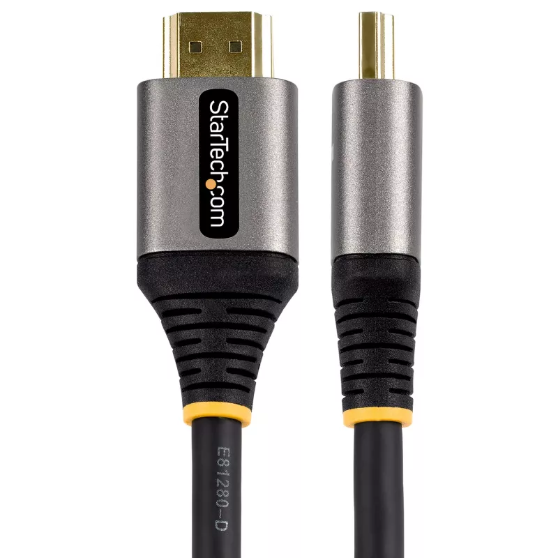 StarTech.com Cable HDMI 2.1 de 12ft (4m) 8K - Cable HDMI Ultra High Speed certificado 48 Gbit/s - 8K 60Hz/4K 120Hz HDR10+ eARC - Cable HDMI Ultra HD 8K - Monitor/TV/Display - Funda de TPE flexible