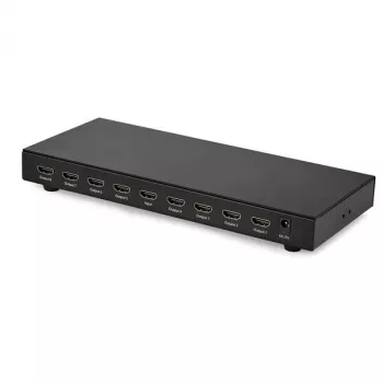 StarTech.com Splitter HDMI de 8 puertos 4K 60Hz, HDMI, 8x HDMI, 3840 x 2160 píxeles, Negro, 4K Ultra HD, 60 Hz