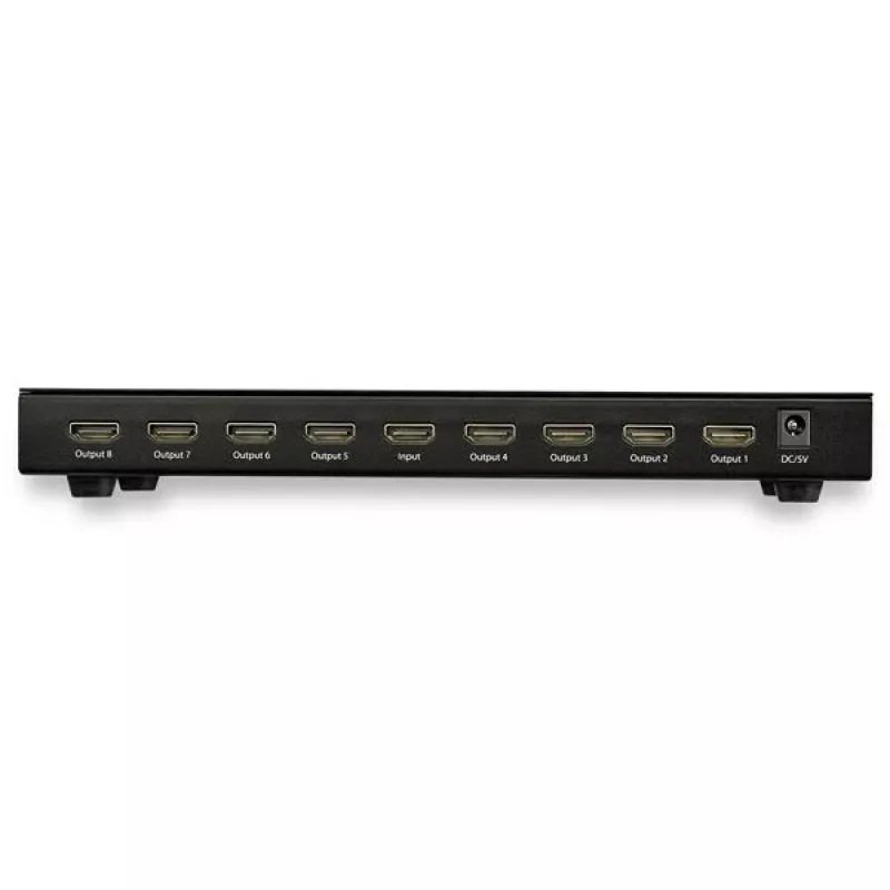 StarTech.com Splitter HDMI de 8 puertos 4K 60Hz, HDMI, 8x HDMI, 3840 x 2160 píxeles, Negro, 4K Ultra HD, 60 Hz
