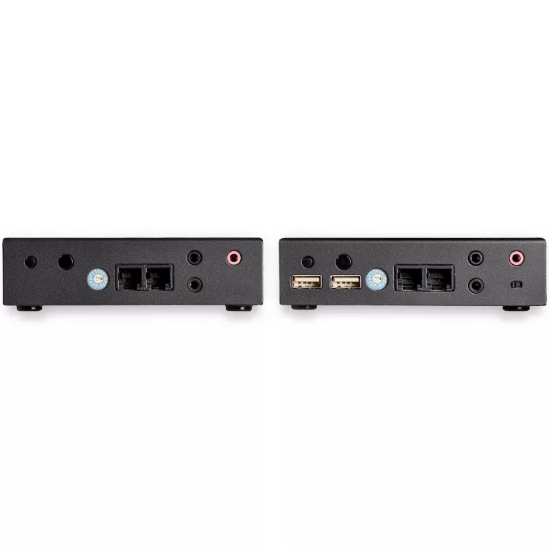 StarTech.com Extensor KVM HDMI sobre red IP - HDMI 4K 30Hz 2.0 y USB sobre IP LAN o cable Ethernet Cat5e/Cat6 (100m/330ft) - Kit extensor transmisor/receptor de switch/consola KVM remoto
