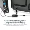 StarTech.com Adaptador activo DisplayPort a DVI Dual Link - Adaptador convertidor de vídeo DisplayPort a DVI-D 2560x1600 60Hz - DP 1.2 a monitor DVI - Alimentación por USB - Conector DP con bloqueo
