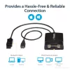 StarTech.com Adaptador activo DisplayPort a DVI Dual Link - Adaptador convertidor de vídeo DisplayPort a DVI-D 2560x1600 60Hz - DP 1.2 a monitor DVI - Alimentación por USB - Conector DP con bloqueo