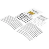 StarTech.com Pack de 20 soportes de cable de seguridad para adaptadores y dongles - Soporte universal para adaptadores de cable - Cable de sujeción - Set de soportes de cable antirrobo de longitud ajustable - Acero