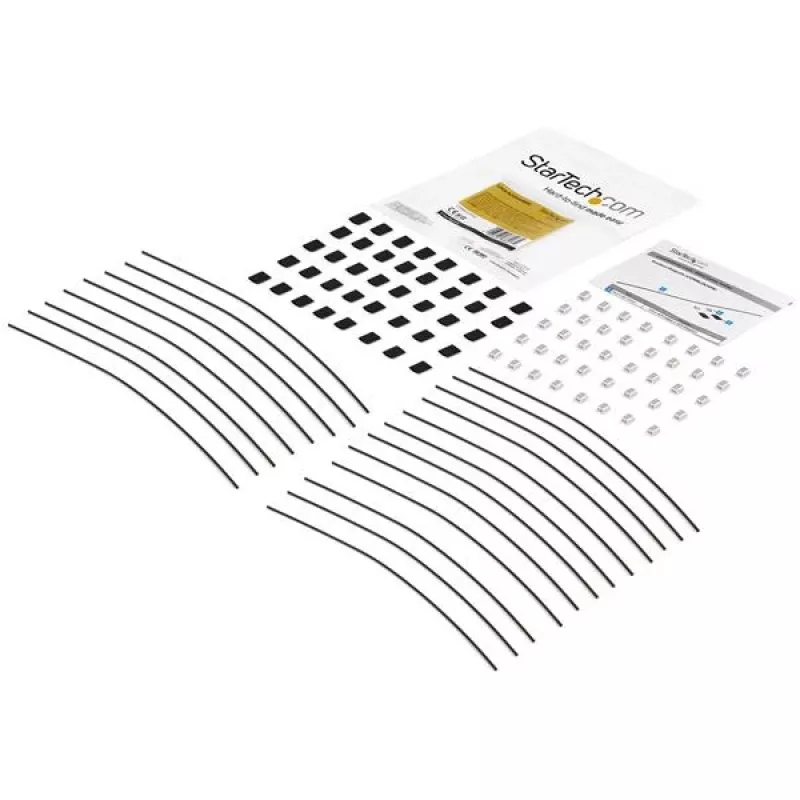 StarTech.com Pack de 20 soportes de cable de seguridad para adaptadores y dongles - Soporte universal para adaptadores de cable - Cable de sujeción - Set de soportes de cable antirrobo de longitud ajustable - Acero