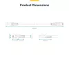 StarTech.com Cable Ethernet CAT8 blanco de 10m, RJ45 sin lengüeta, 25G/40G, 2000MHz, 100W PoE++, S/FTP, 26AWG cable de cobre desnudo puro, LSZH, cable de parcheo de red apantallado con alivio de tracción, probado individualmente