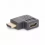Adaptador HDMI 2.0 en ángulo recto StarTech.com, conector macho a conector hembra, ahorrador de puerto HDMI en ángulo horizontal de 90 grados, 4K 60Hz, extensión de conexión HDMI de alta velocidad, M/H