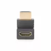 Adaptador HDMI 2.0 en ángulo descendente StarTech.com, conector macho a conector hembra, ahorrador de puerto HDMI en ángulo vertical de 90 grados, 4K 60Hz, extensión de conector HDMI de alta velocidad, M/H