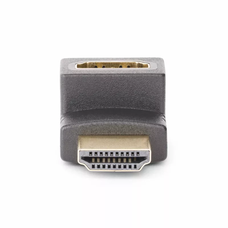 Adaptador HDMI 2.0 en ángulo descendente StarTech.com, conector macho a conector hembra, ahorrador de puerto HDMI en ángulo vertical de 90 grados, 4K 60Hz, extensión de conector HDMI de alta velocidad, M/H