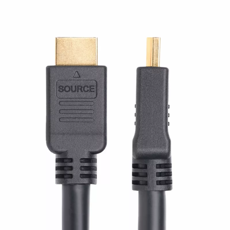 Cable HDMI 2.0 activo StarTech.com de 10 m (32.8ft), CMP, clasificación Plenum, cable HDMI de alta velocidad, 4K 60Hz, HDR10/HDCP 2.2/ARC, cable HDMI CMP para empotrar en pared