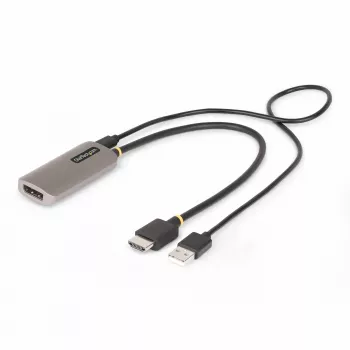Cable adaptador HDMI a DisplayPort StarTech.com de 1 ft (30 cm), 8K 60Hz, convertidor de vídeo activo HDMI 2.1 a DP 1.4, alimentación por bus USB con cable incluido
